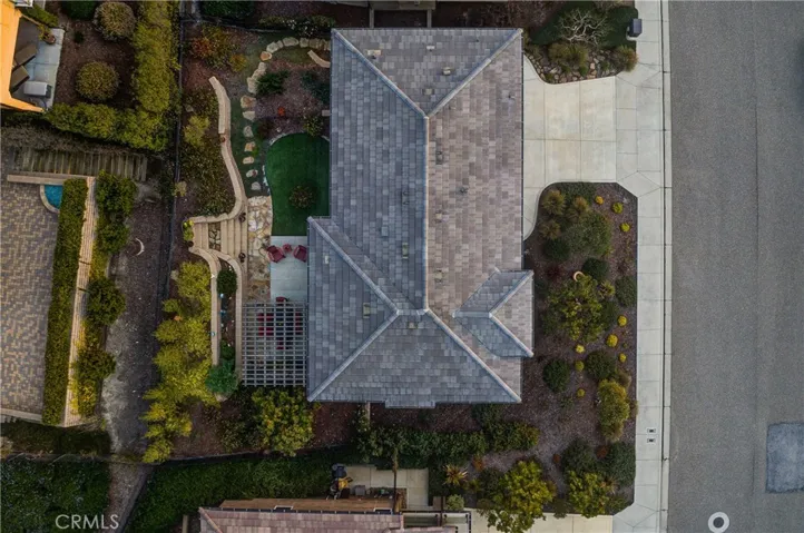 aerial view of roof