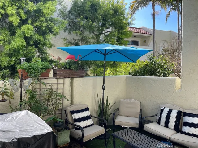 Patio off living room