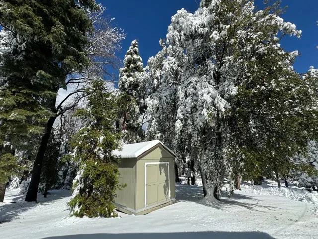 10 by 12 shed - great place to keep those sleds!