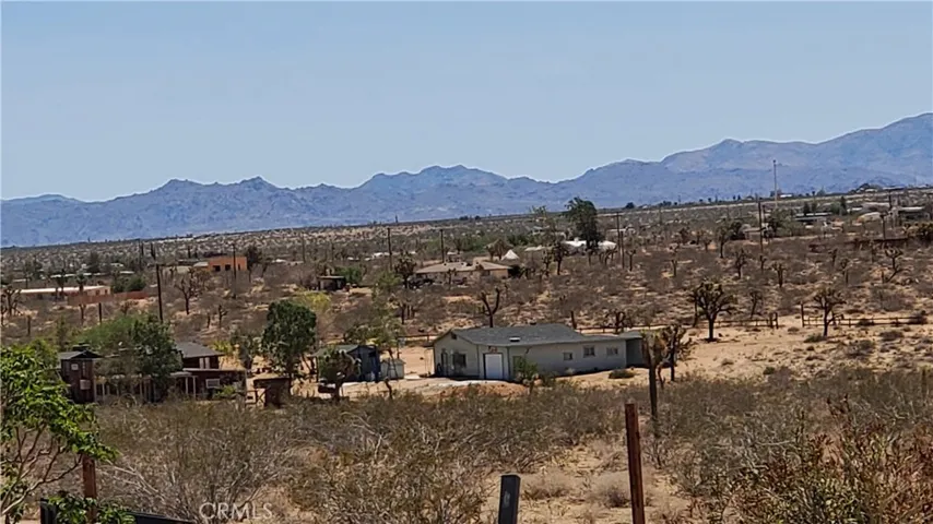 Zoomed in looking towards the east at the Joshua Tree National Park.