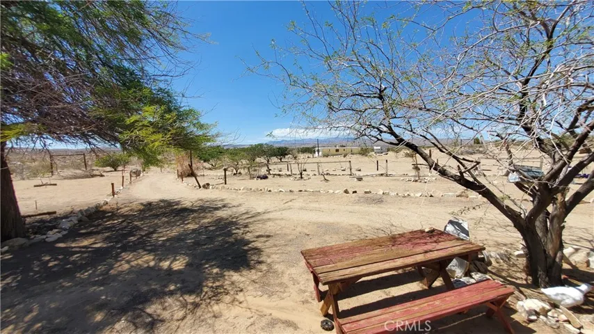 Picture from in front of the rec. cabin looking towards the San Gorgonio Mountain range.