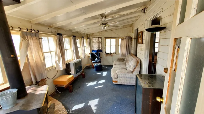 Pic from the backdoor inside the rec. cabin. Front door behind the chair in the corner.