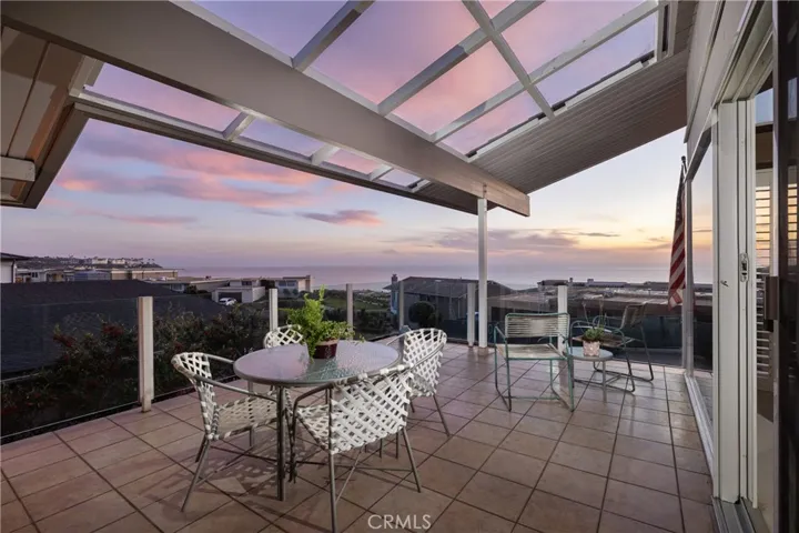 Twilight ocean views from generous size deck