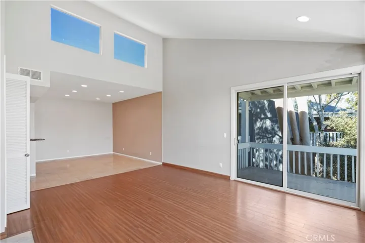 Living room, balcony and dining room