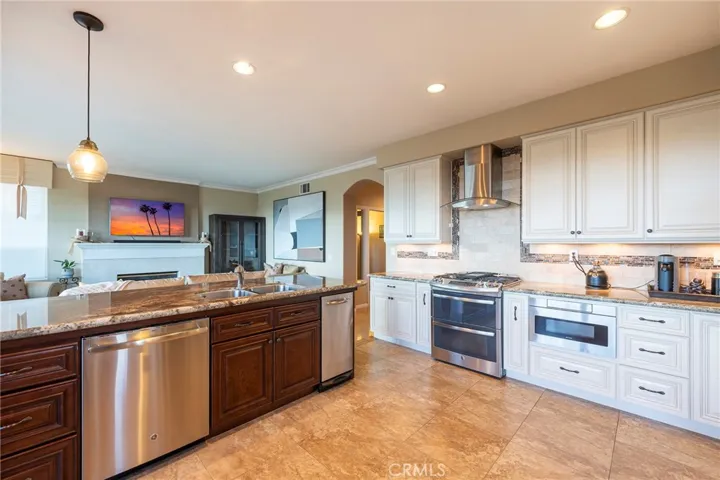Kitchen overlooking The Family Room