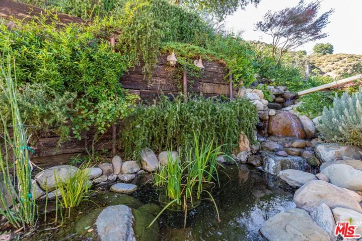 Waterfall off Dining room