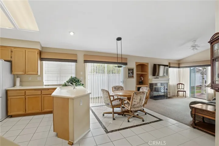 Kitchen and casual eating area.