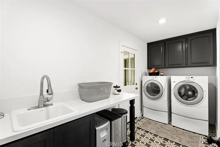 Interior Laundry Room with Sink