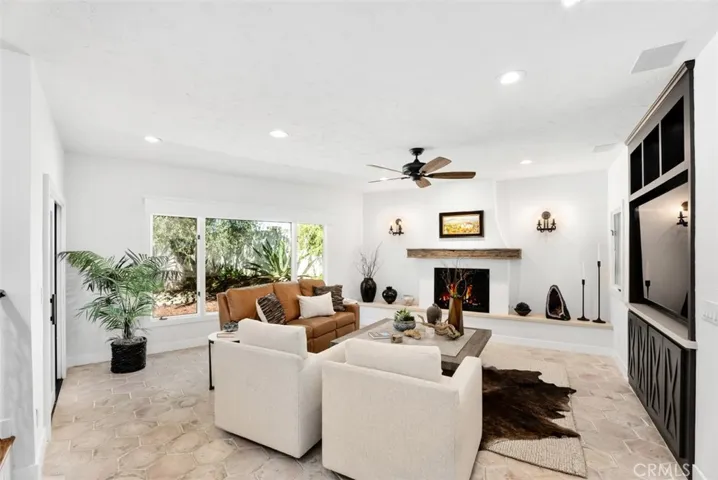 Built-in Media Center in Family Room