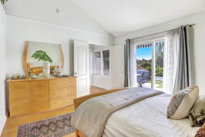 Room with a View: The master suite offers private access to the back patio and beautiful views beyond.
