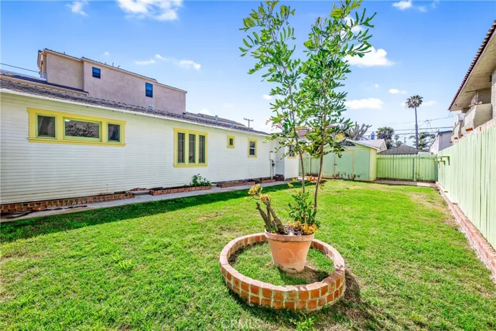 Spacious backyard