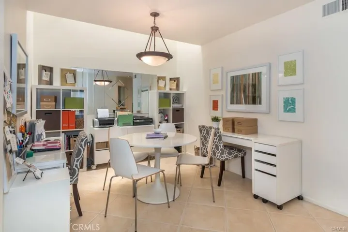 Dining room that was used as an office.