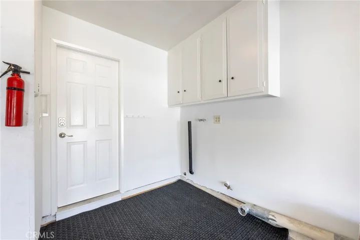 Washer/Dryer area in garage