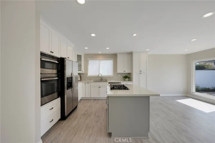 Kitchen with stainless appliances