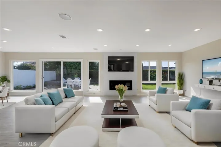 Just one of  the furniture options in this amazing room