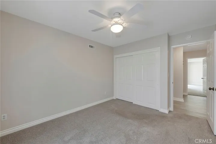Double closet in bedroom 2