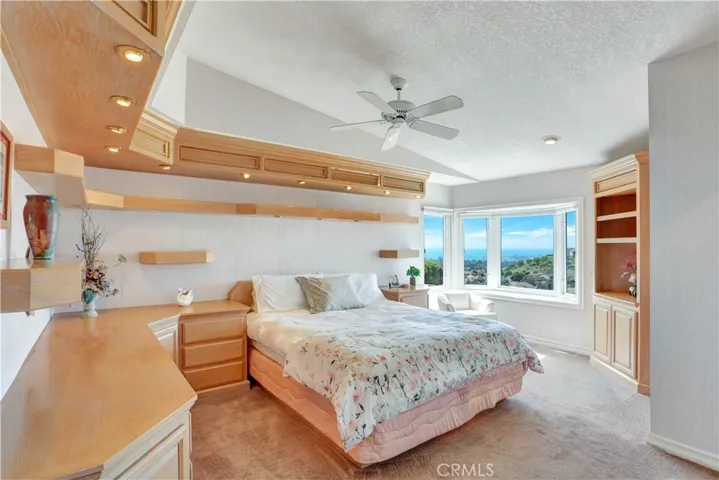Primary Bedroom with Custom Built-ins.