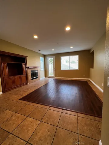 family room open to Kitchen