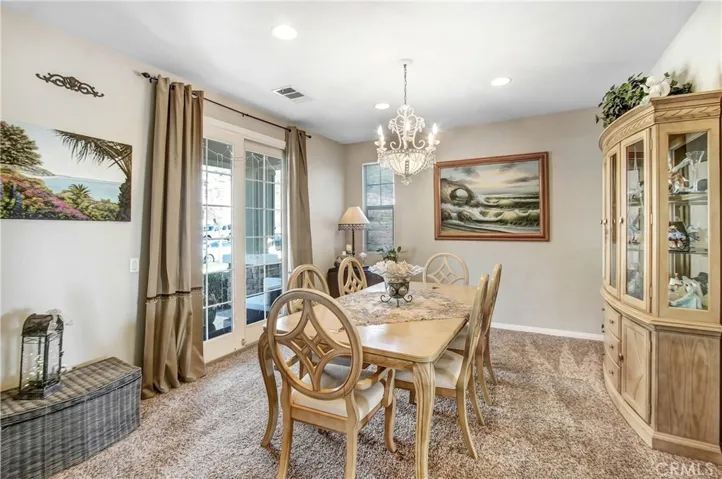 Separate Dining room with French Slider to front porch