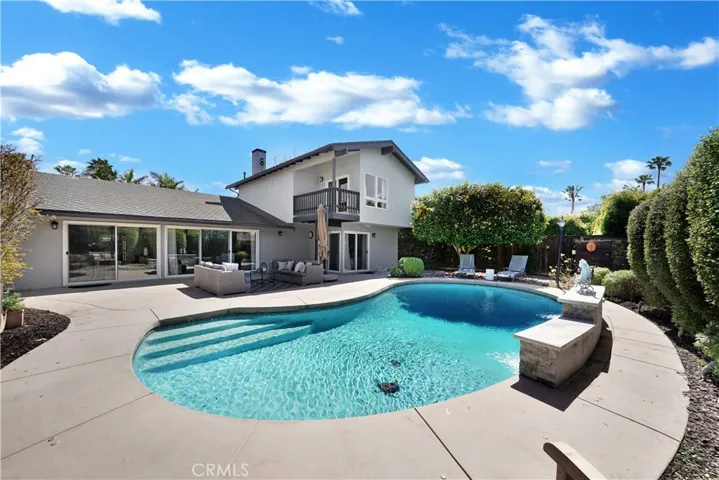 Large Backyard with salt water pool