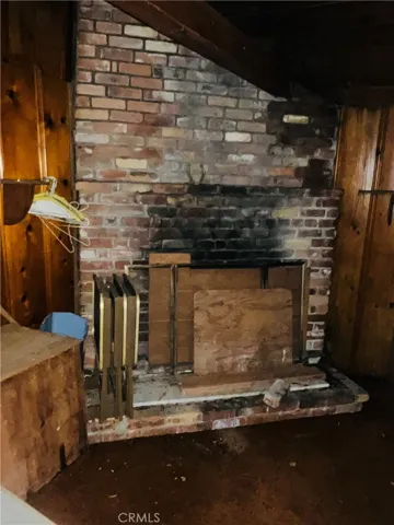 Living room fireplace