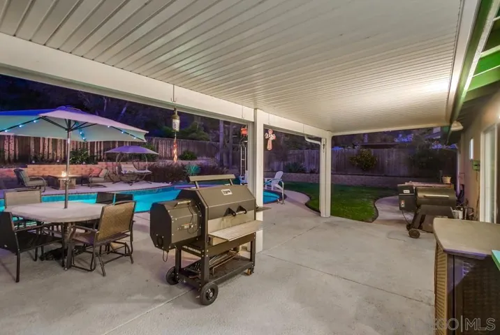 Covered patio!