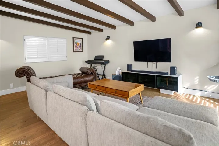 Large family room den with direct access to the backyard