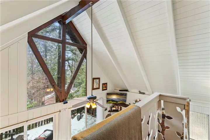 view from upper level loft
