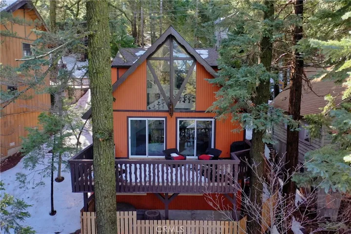 Aerial of back of home