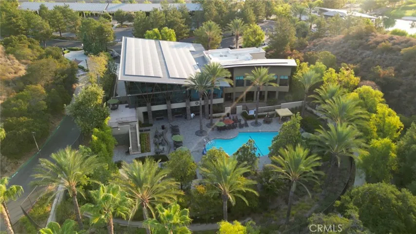 HOA amenities aerial view
