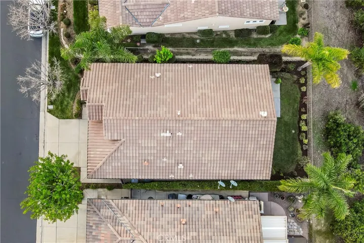 Aerial view of house