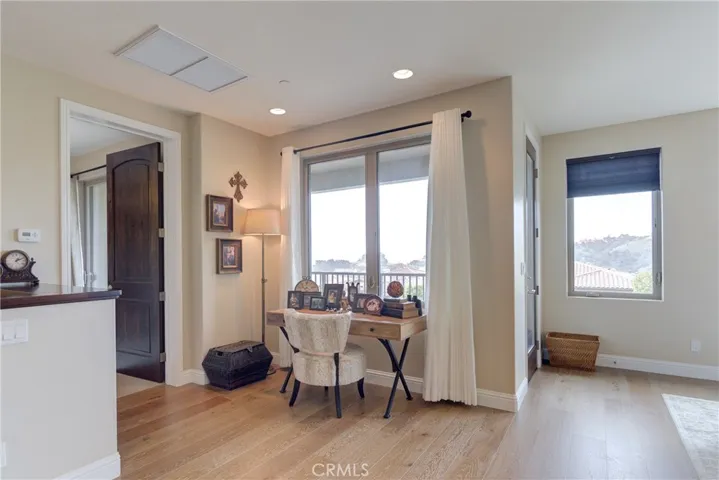 Home office facing the ocean