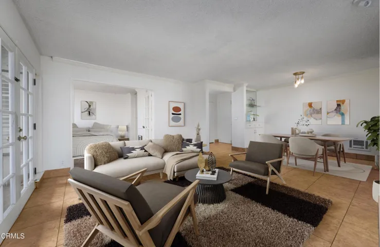 Living room staged