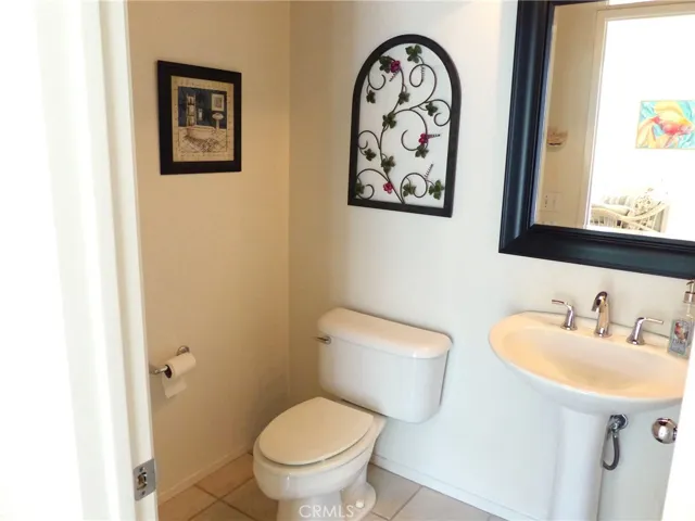 Main level powder room