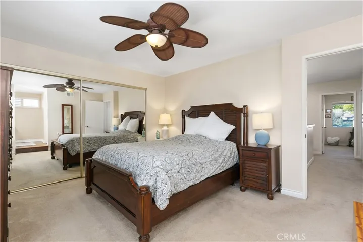 Primary Bedroom, spacious with mirrored wardrobes!