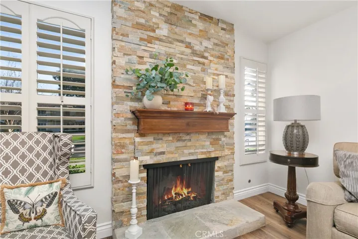 Custom Fireplace and Mantel makes the room!