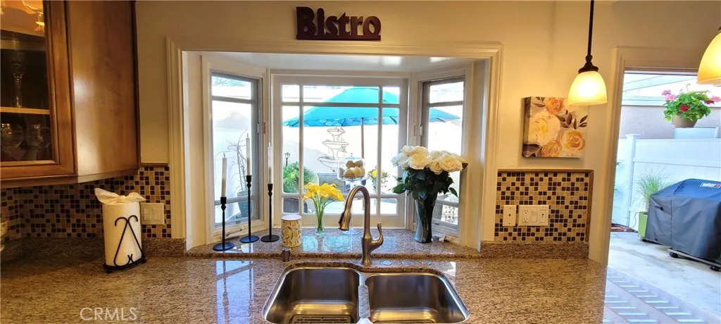 Wonderful Kitchen Bay Window opens to the garden patio yard