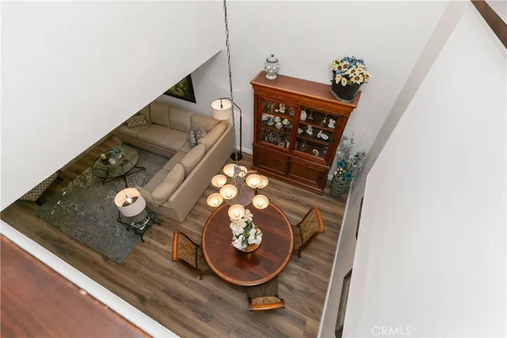 Looking Down to the Dining Area below
