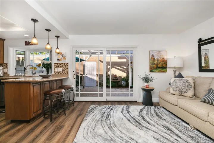 Cozy Family Room Opens to the Kitchen and Outside patio yard!