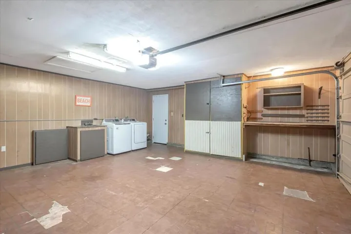 Large two car garage