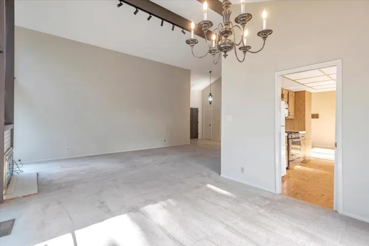 Dining area next to the kitchen for easy meal serving