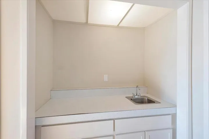 Entertain and serving bar with sink and storage
