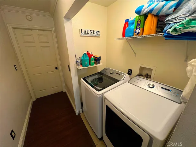 laundry area