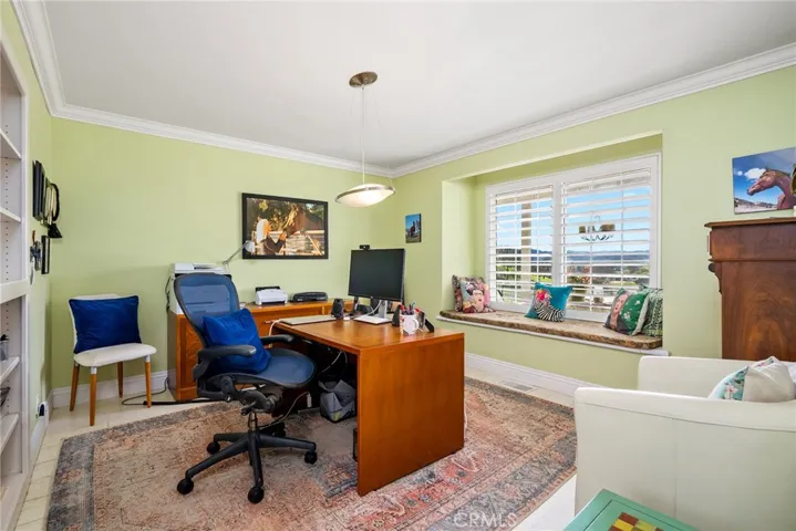 Converted bedroom, now office space