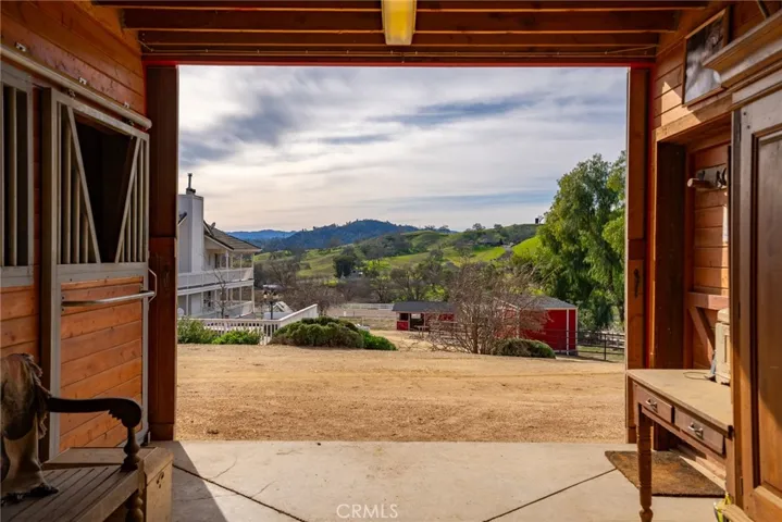 View from barn