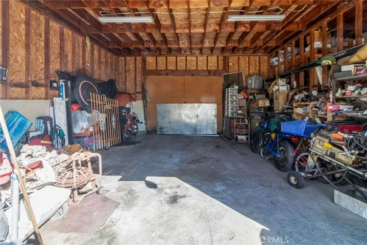 Interior of the garage