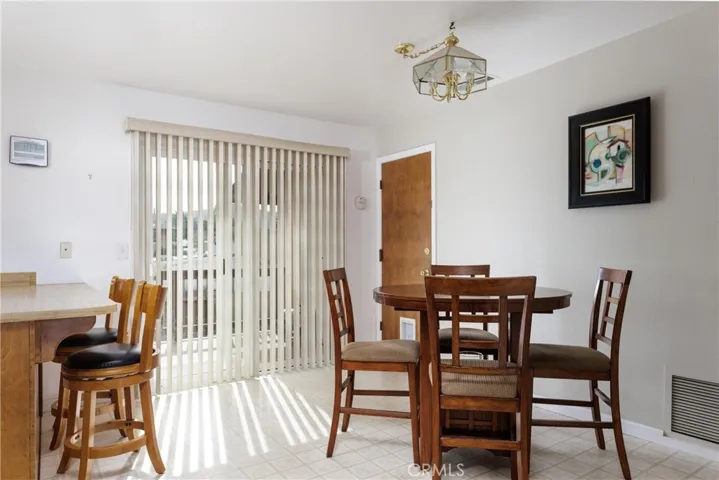 Dining area and breakfast bar off the kitchen.