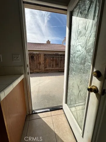 Kitchen- Door to Outside (Right side of House)