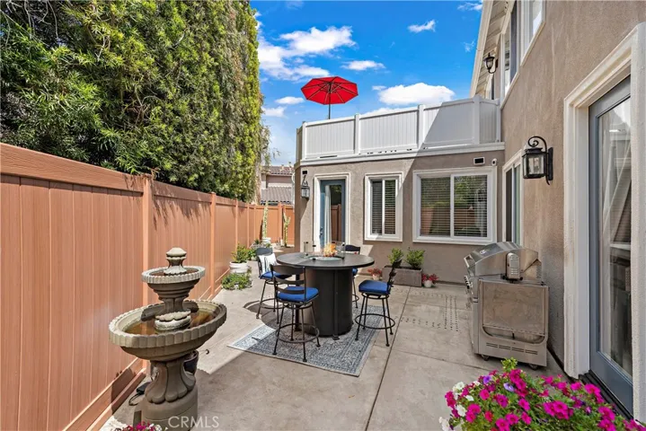 Private backyard perfect for entertaining