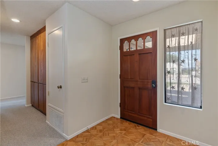 Foyer with wood floor